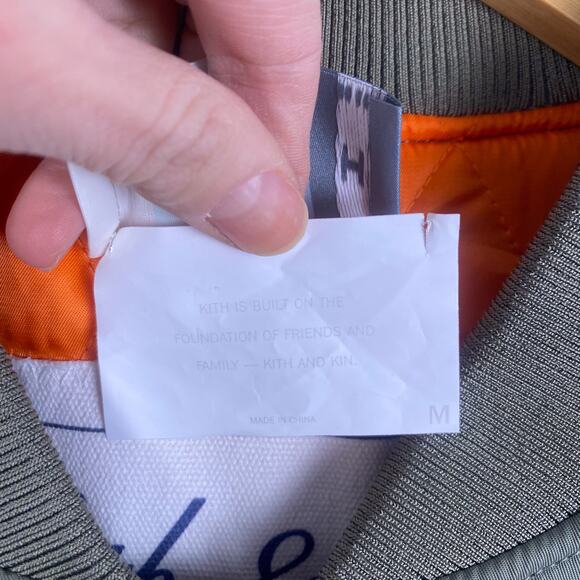 Kith Men's Dumont Flight Bomber Jacket Flagstaff Medium - Picture 6 of 9